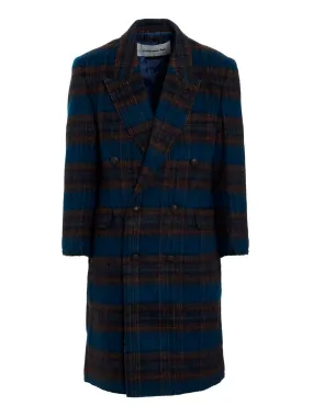 Andersson Bell Check Patterned Double-Breasted Coat