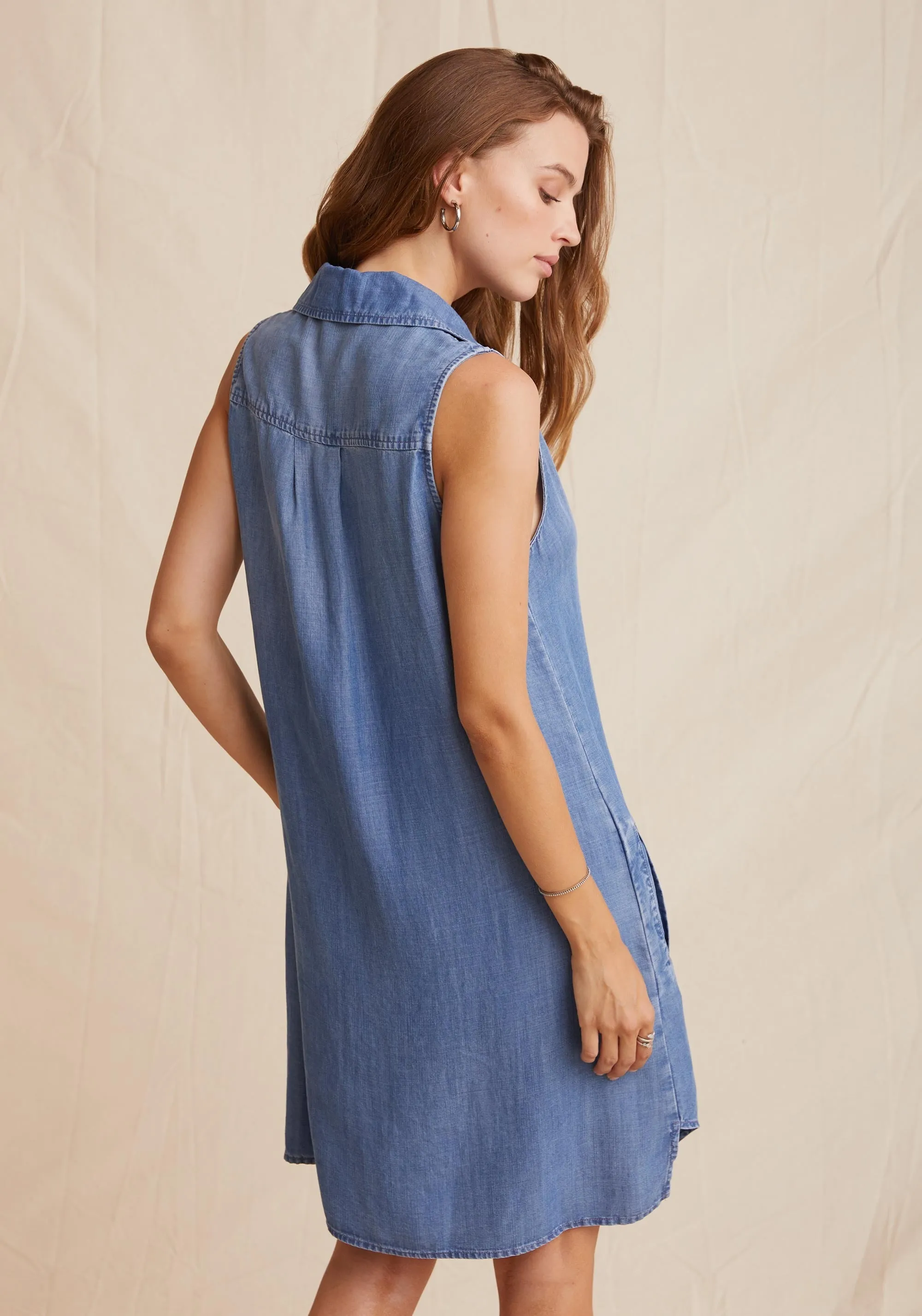 Bella Dahl - Sleeveless A Line Dress in Medium Ombre