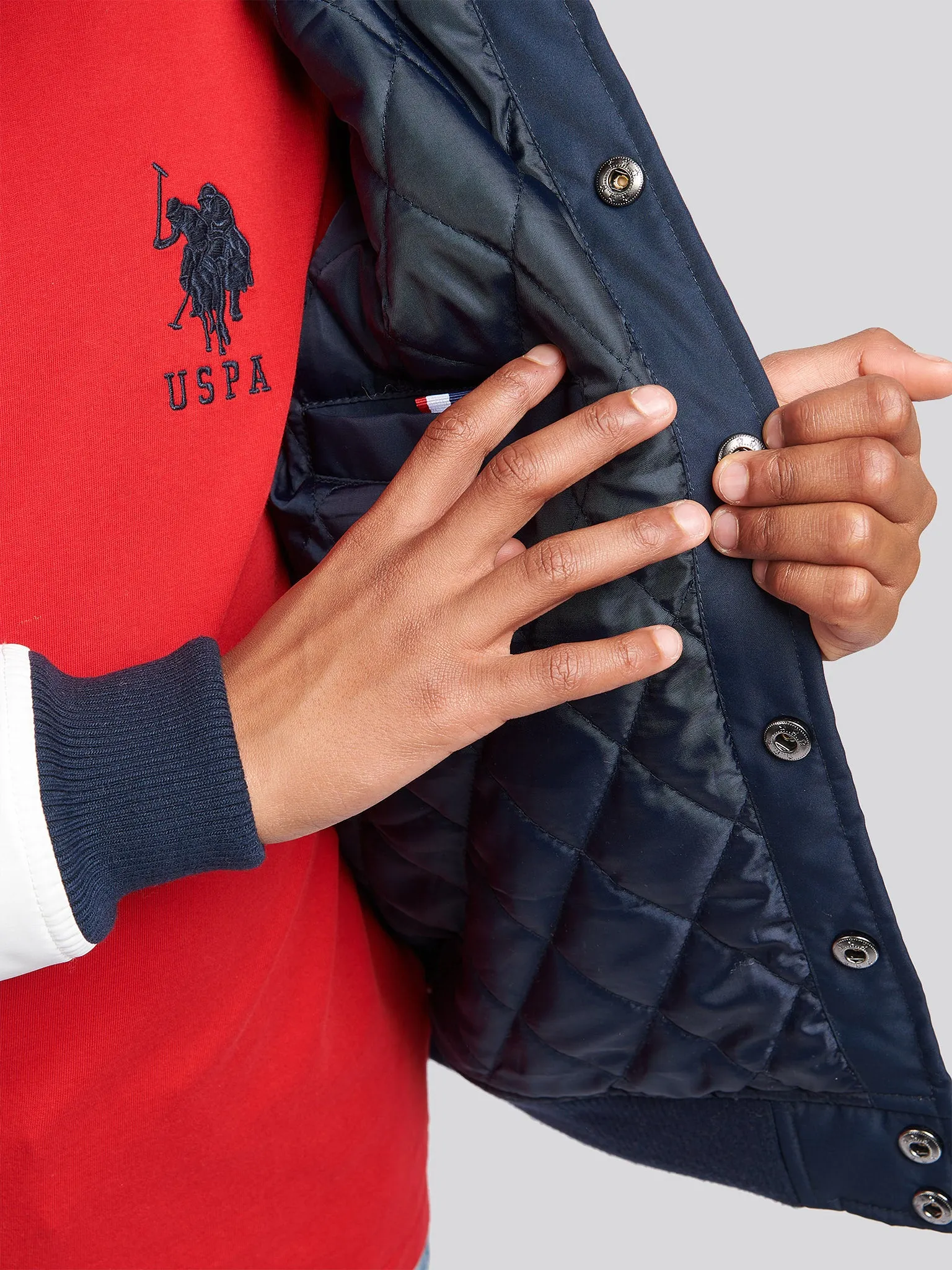 Boys Player 3 Bomber Jacket in Dark Sapphire Navy