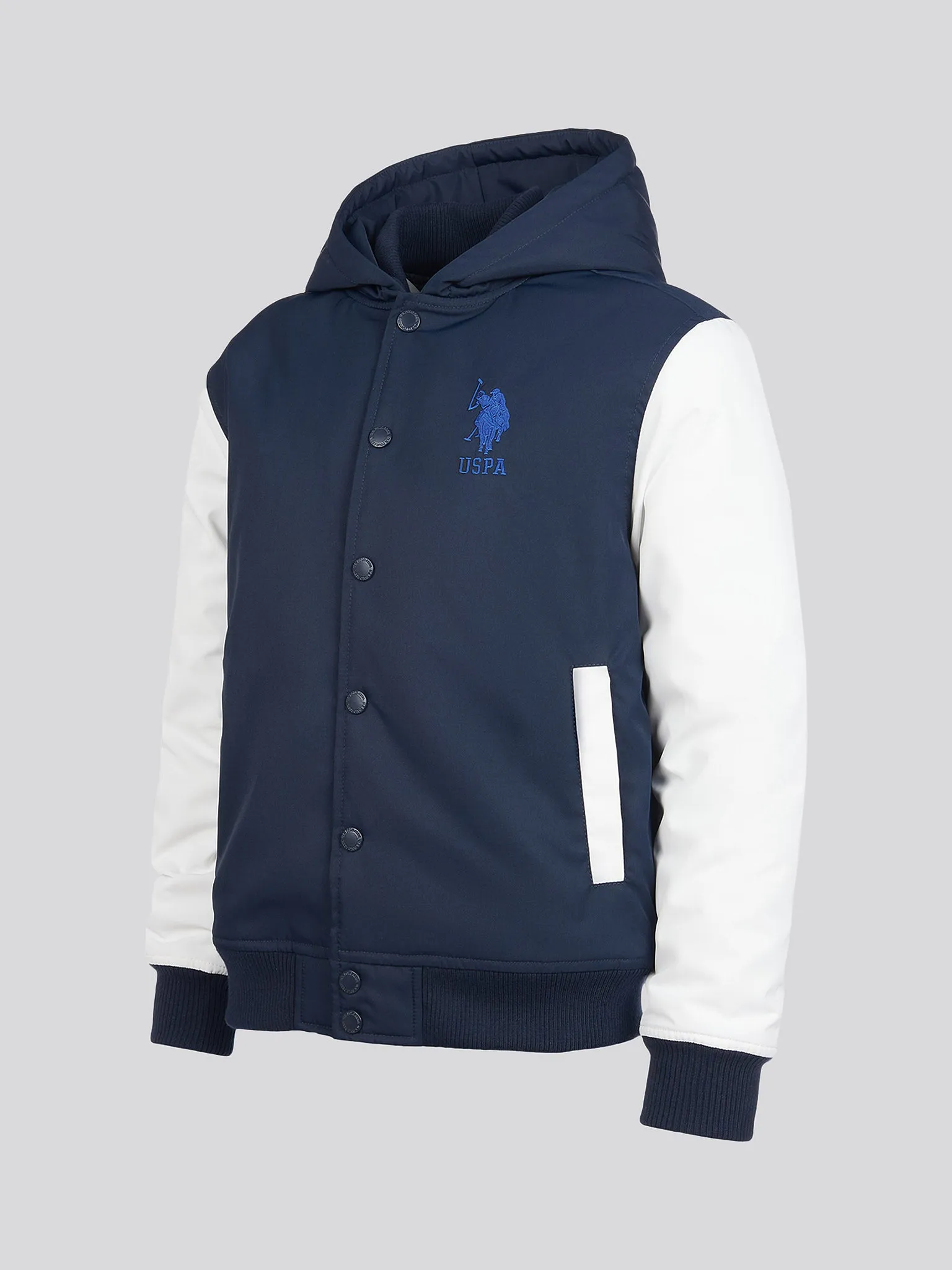 Boys Player 3 Bomber Jacket in Dark Sapphire Navy