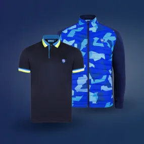 Camo Jacket Carmine Navy Bundle