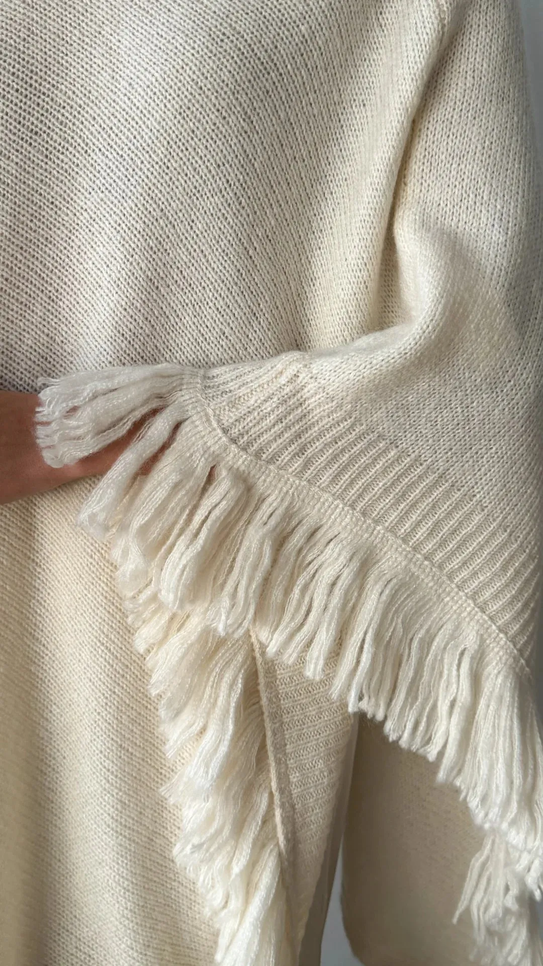 Charli Pearl Poncho in Cloud