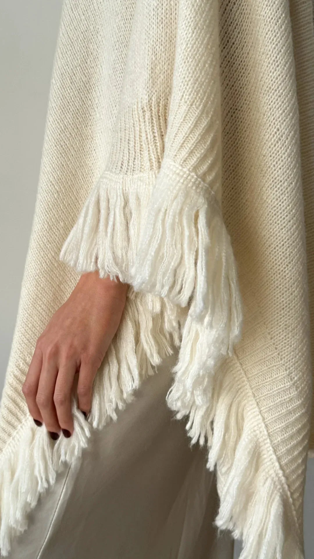 Charli Pearl Poncho in Cloud