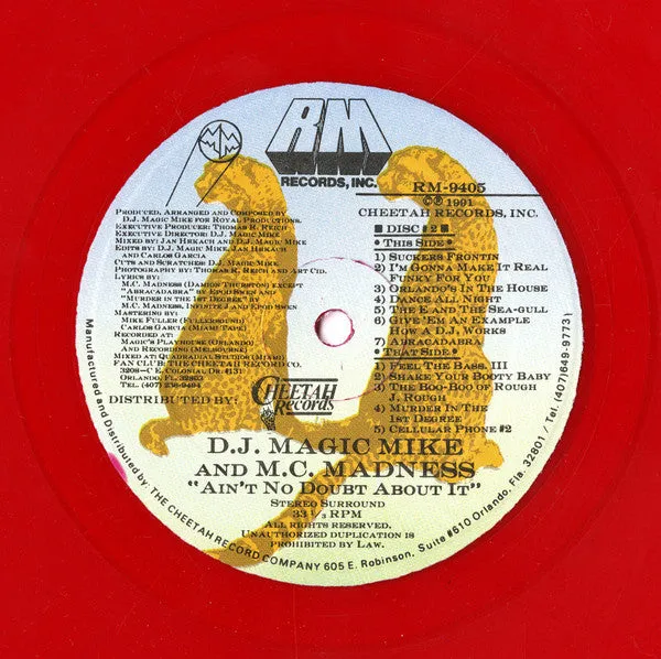 DJ Magic Mike And M.C. Madness* - Ain't No Doubt About It (2xLP, Album, Ltd, Promo, Red) (VG )