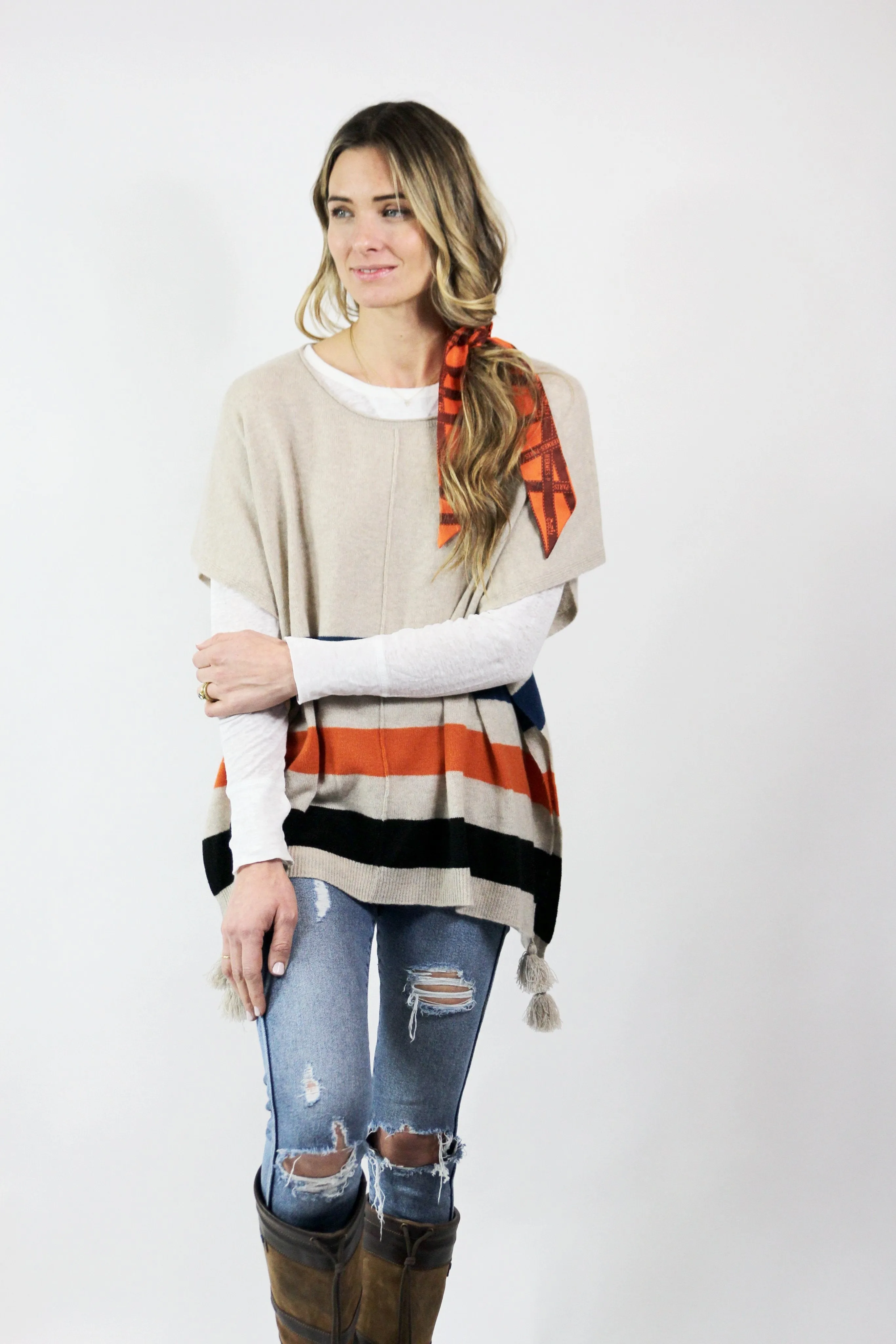 Easy Pop On Crew-Striped