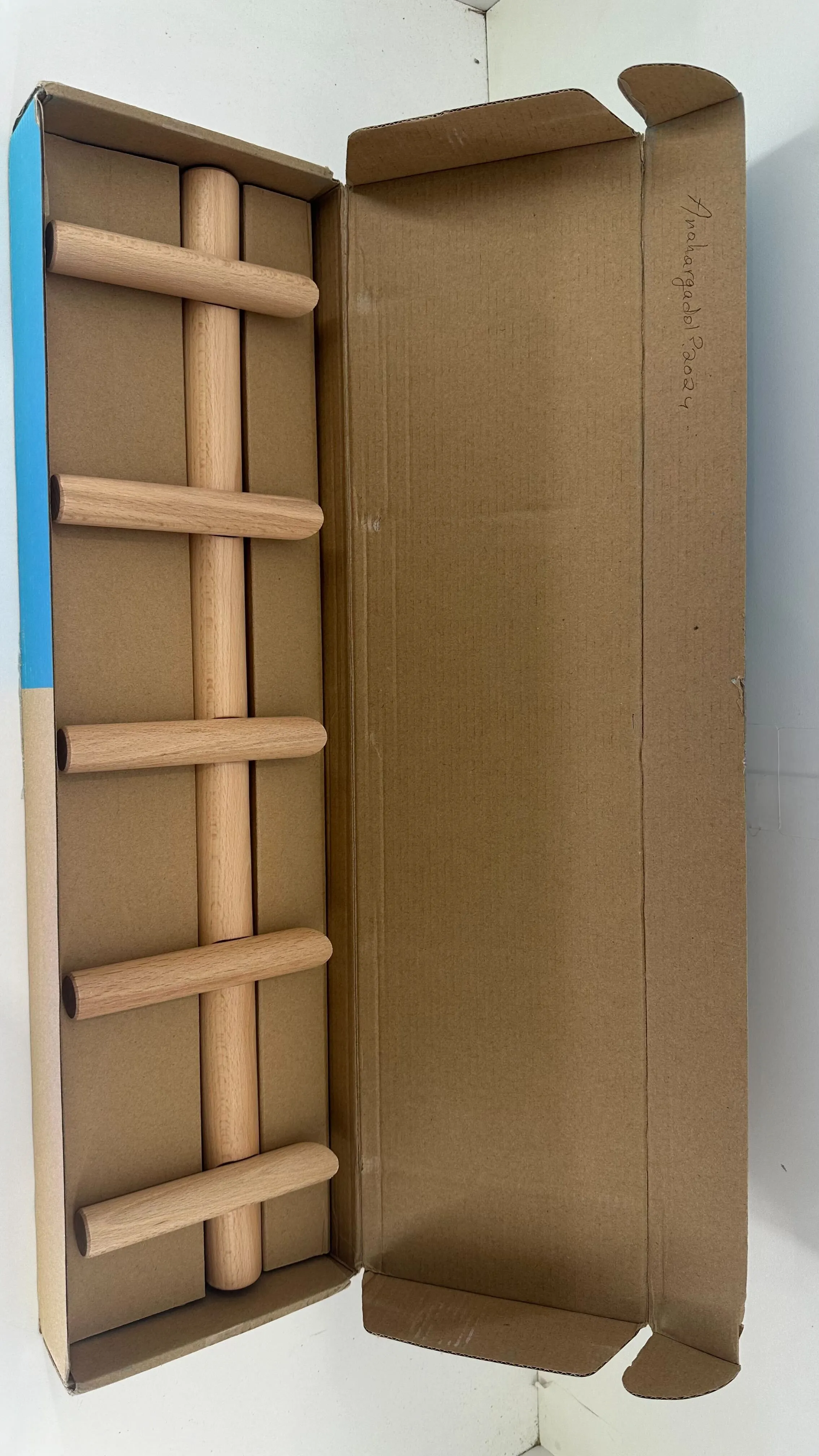 Eden and Co 5 Hook Coat Rack Color Tan