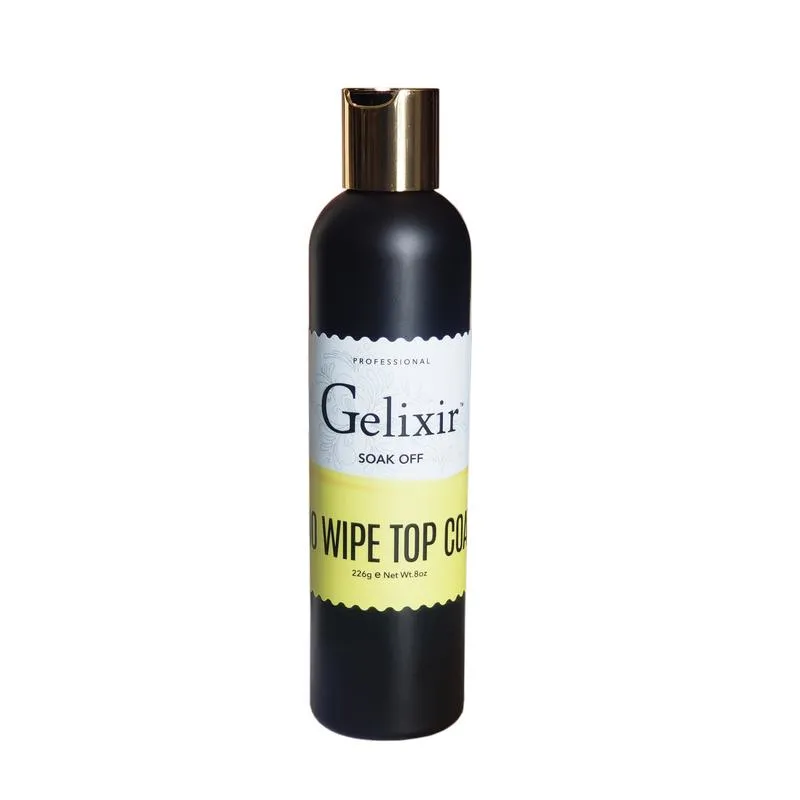 Gelixir Top Coat No Wipe Refill 8Oz.
