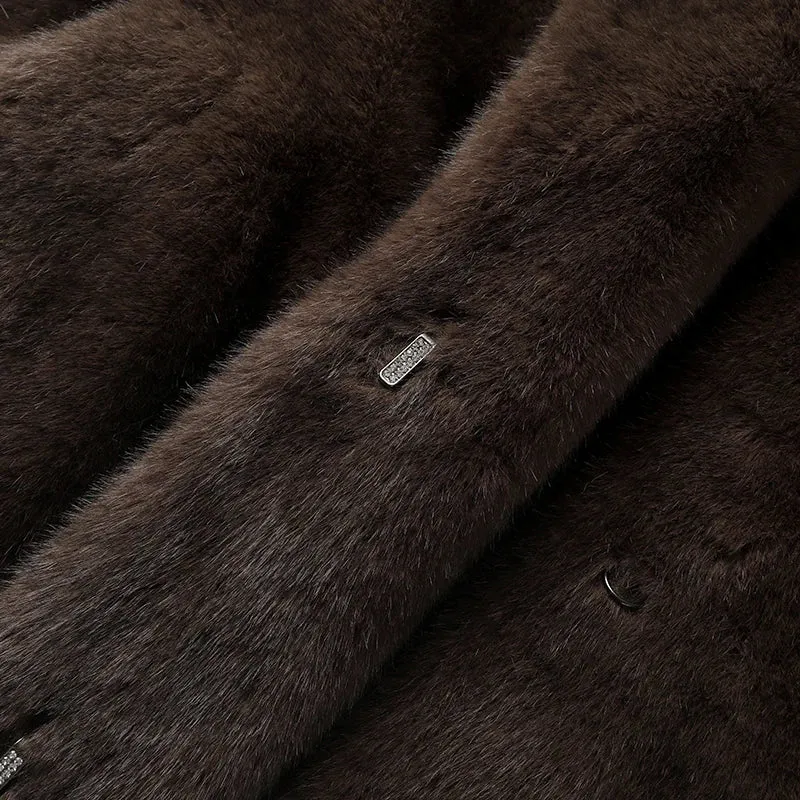 Mandi Faux Mink Fur Maxi Coat