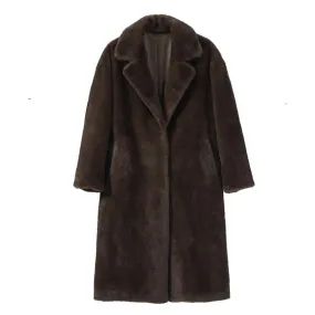 Mandi Faux Mink Fur Maxi Coat