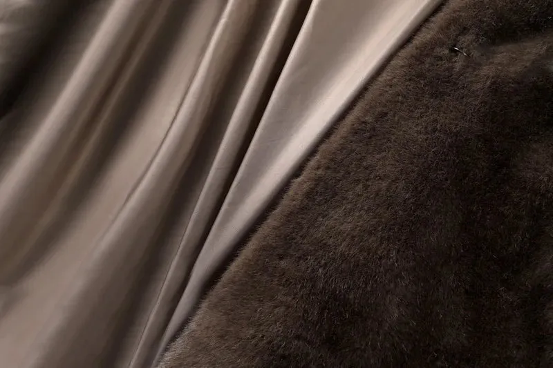 Mandi Faux Mink Fur Maxi Coat