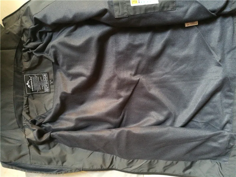 Men's Casual Hooded Waterproof Windbreaker Bomber Tourist Tactical Jacket