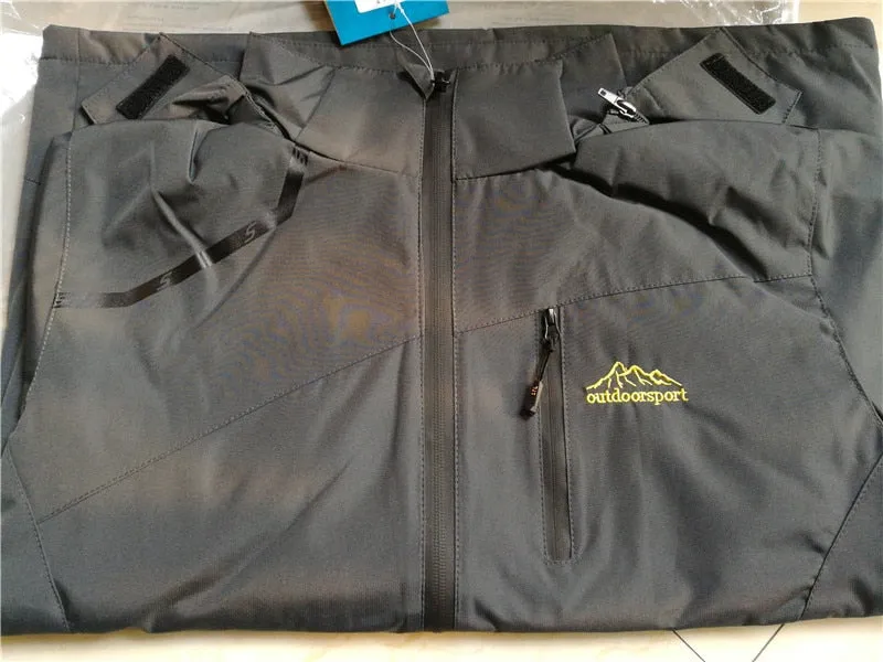 Men's Casual Hooded Waterproof Windbreaker Bomber Tourist Tactical Jacket