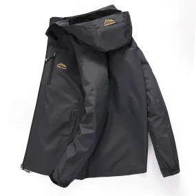 Men's Casual Hooded Waterproof Windbreaker Bomber Tourist Tactical Jacket