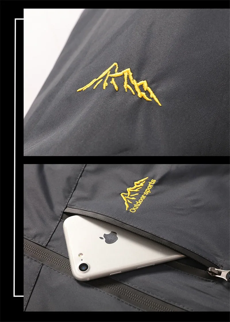 Men's Casual Hooded Waterproof Windbreaker Bomber Tourist Tactical Jacket