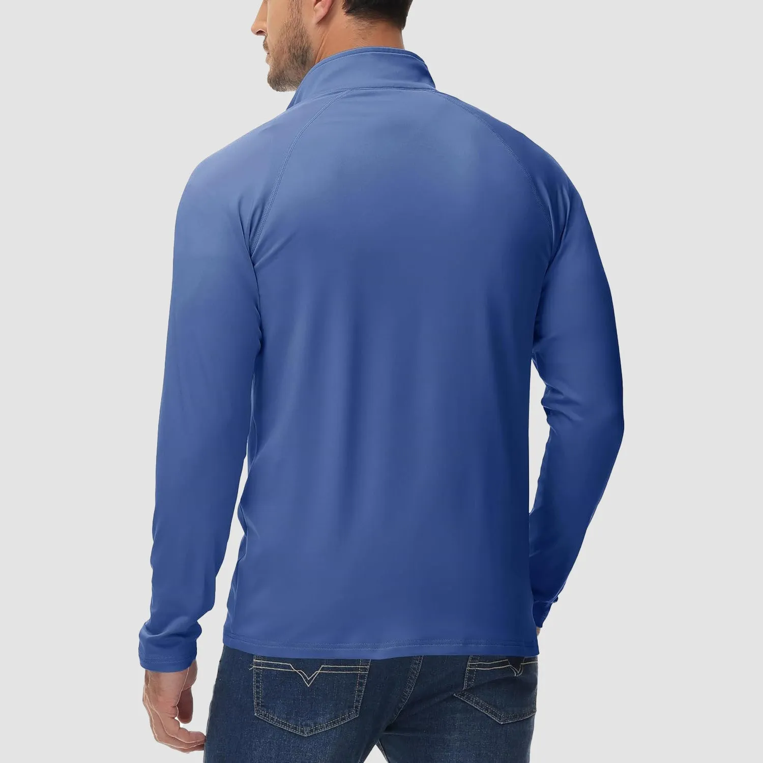 Men's Fleece-Lined Quarter Zip Pullover Sweatshirt