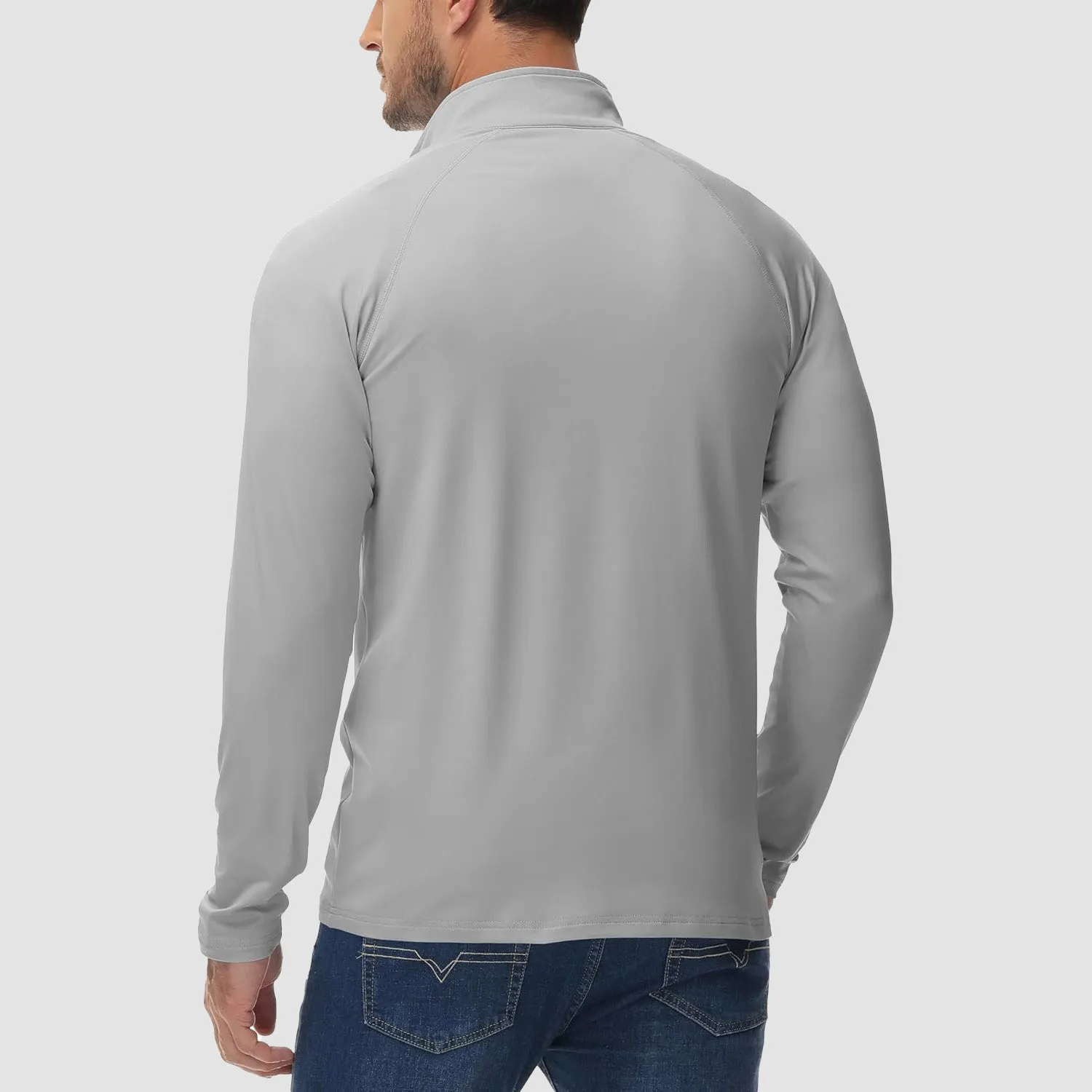 Men's Fleece-Lined Quarter Zip Pullover Sweatshirt