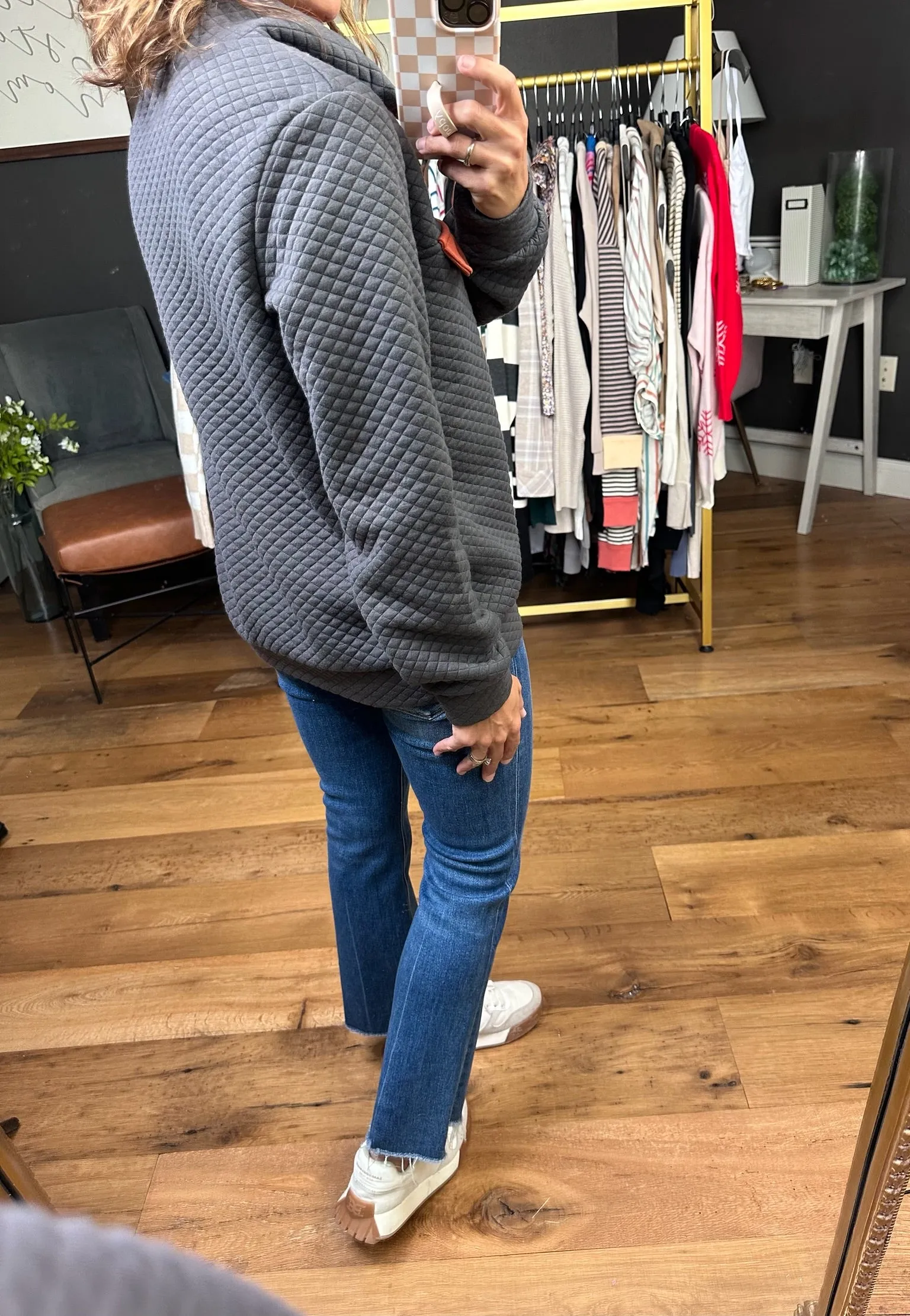On The Move Quilted Henley Pullover - Multiple Options