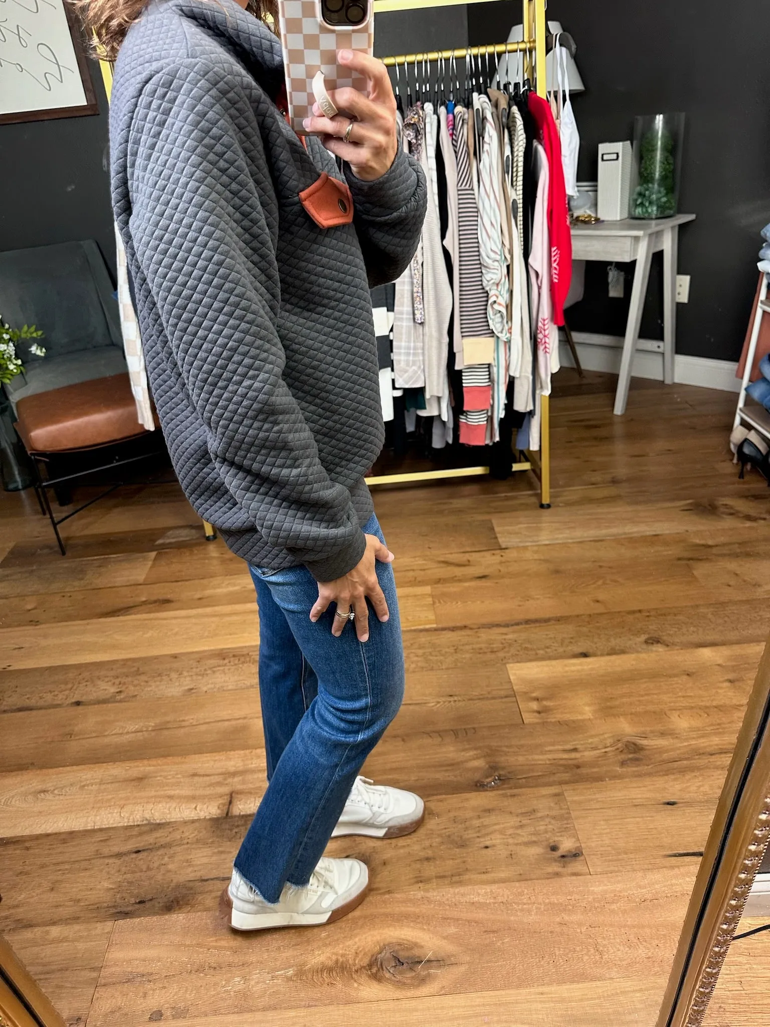 On The Move Quilted Henley Pullover - Multiple Options