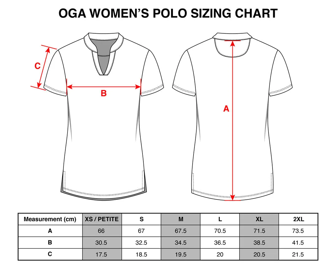 "Monstera 2.0" Variegated Slate - OGA Women's Polo - Slate Blues
