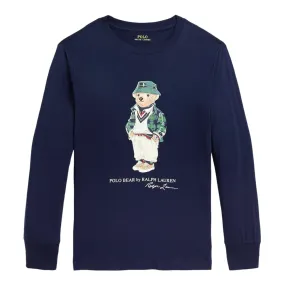Ralph Lauren - LS Top, Navy 8 - 16yrs