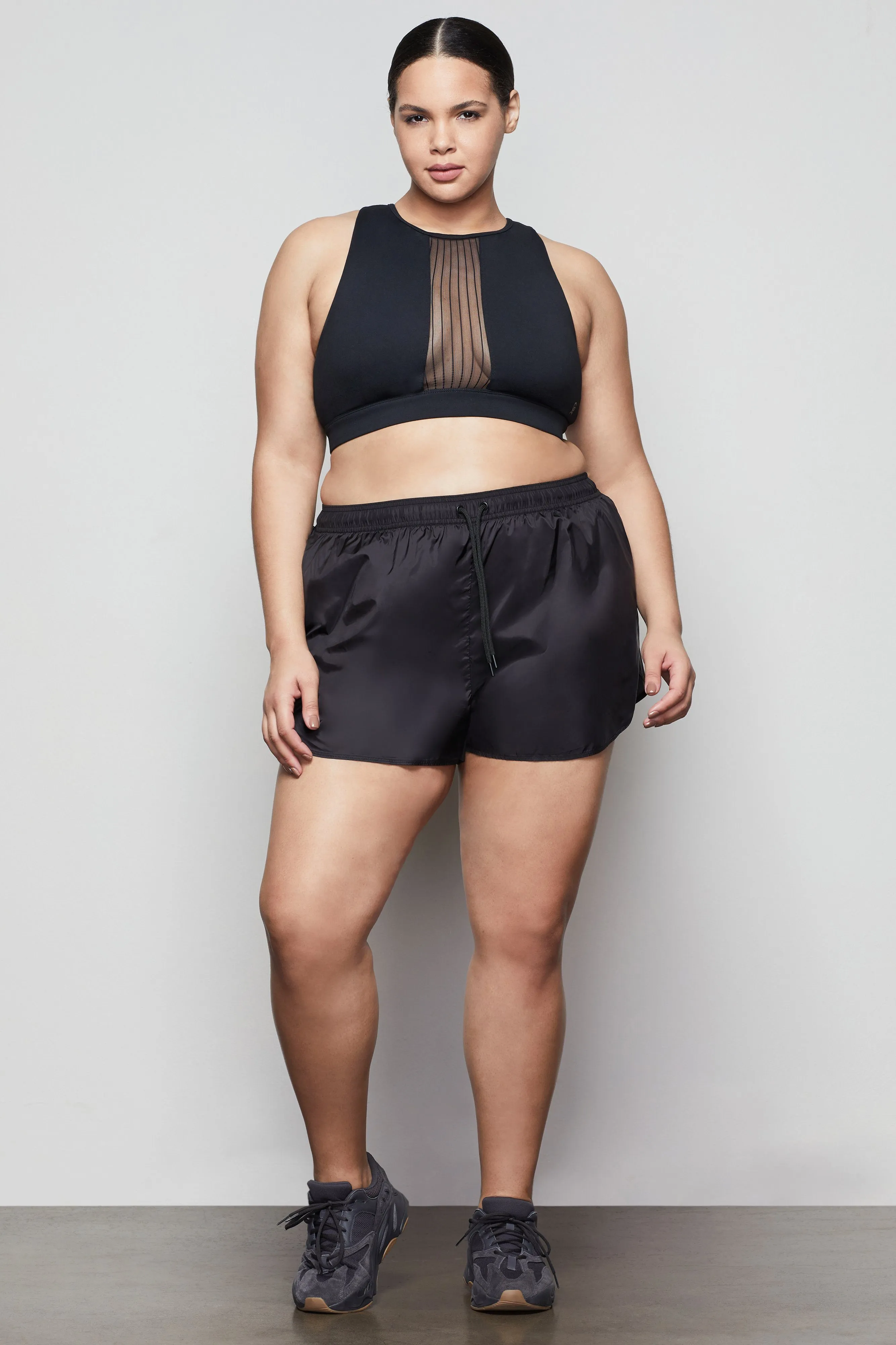 SHEER RUNNING SHORT | BLACK001