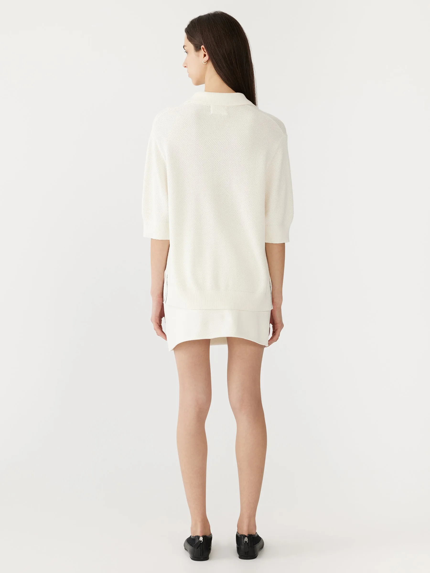 textured cotton pique polo
