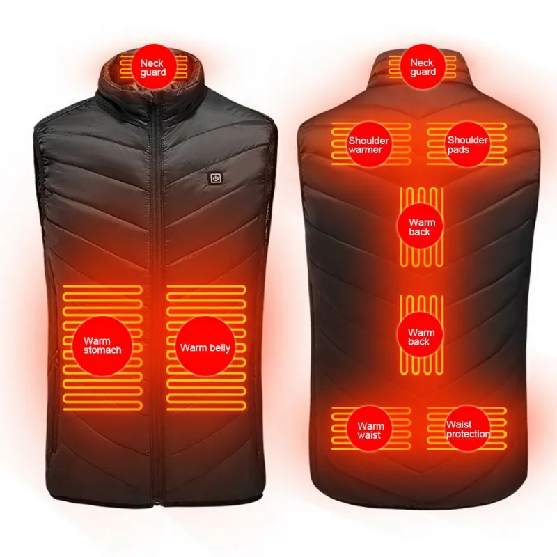 Unisex Heated Vest USB Electric Winter Body Warmer Jacket