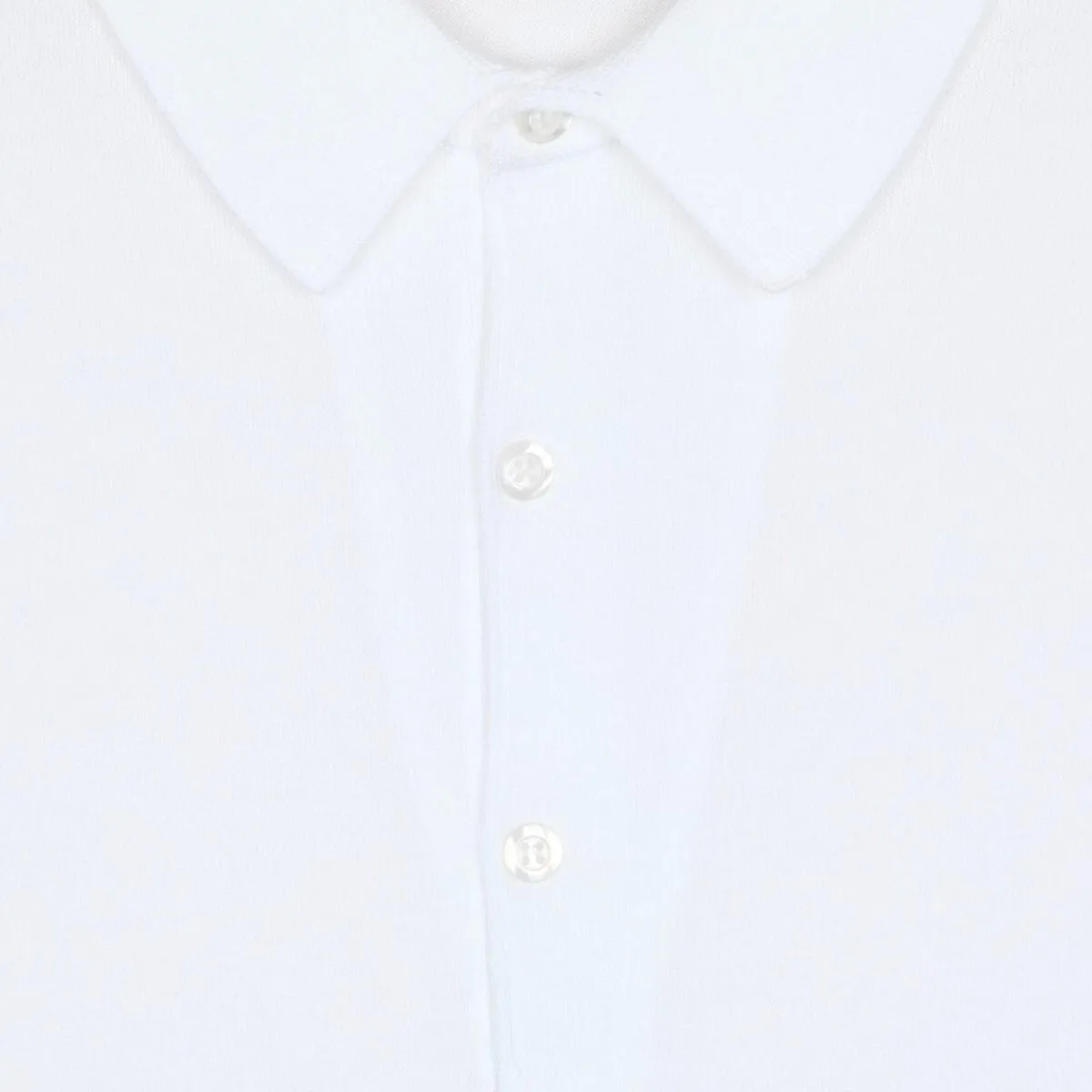 White Mycroft Sea Island Cotton Polo Shirt